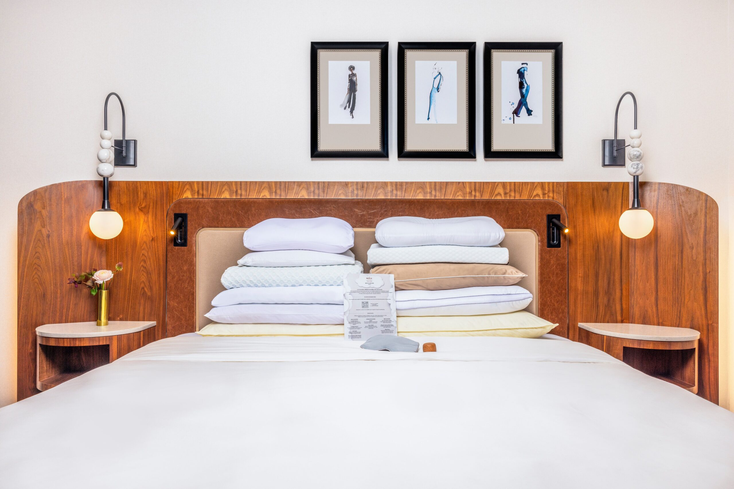 A dream lineup: the pillow menu at The Benjamin Royal Sonesta