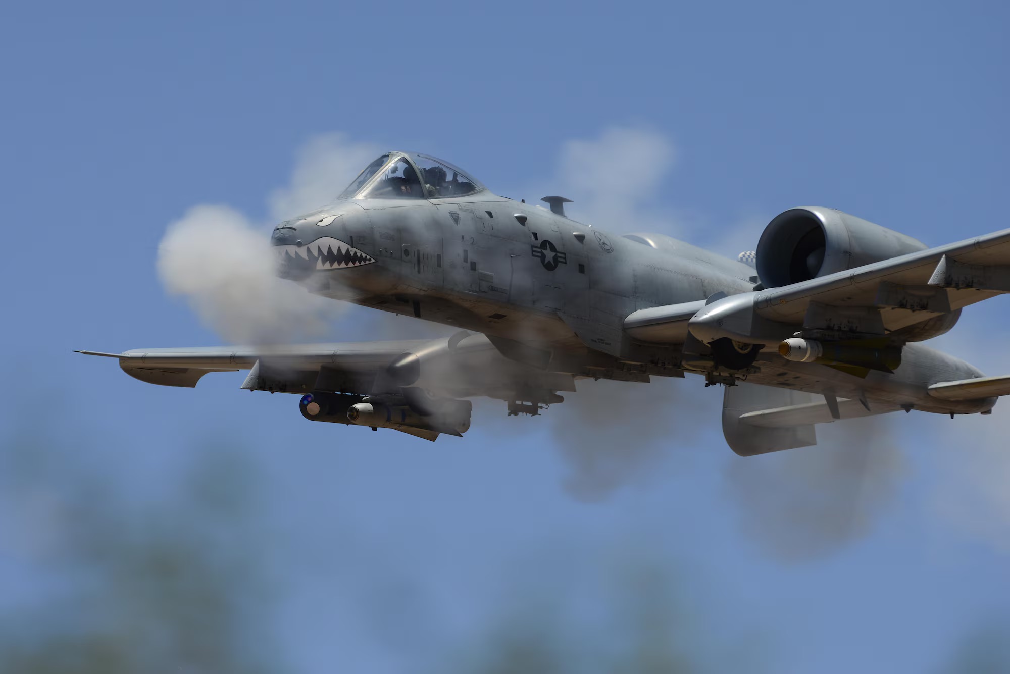Built around its iconic GAU-8/A Avenger autocannon, the A-10C is optimised for combat operations against small, fast-moving vessels, such as those posing a threat to commercial shipping in the Strait of Hormuz. Image: USAF