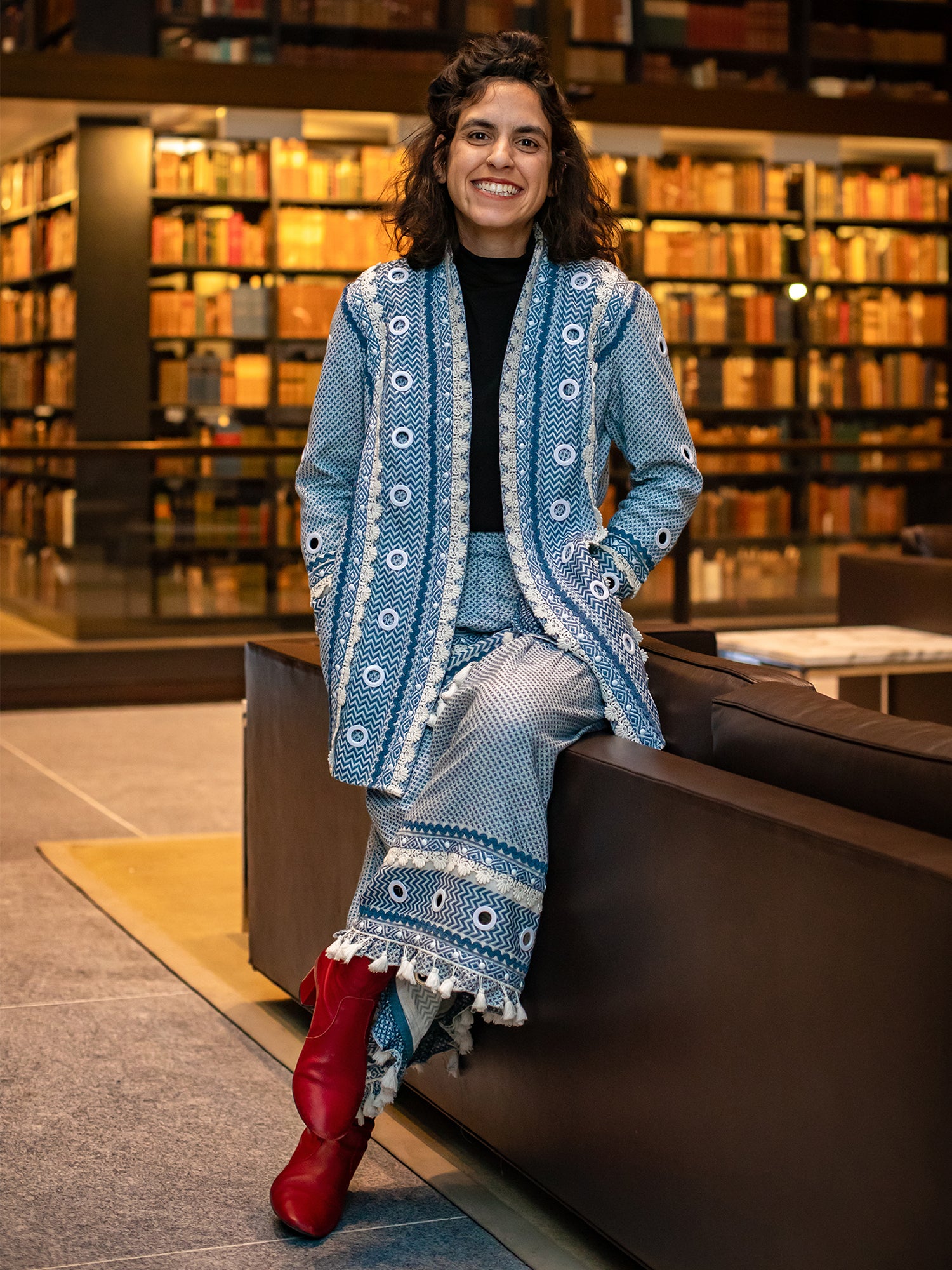 Meital Peleg Mizrachi in the Beinecke Library