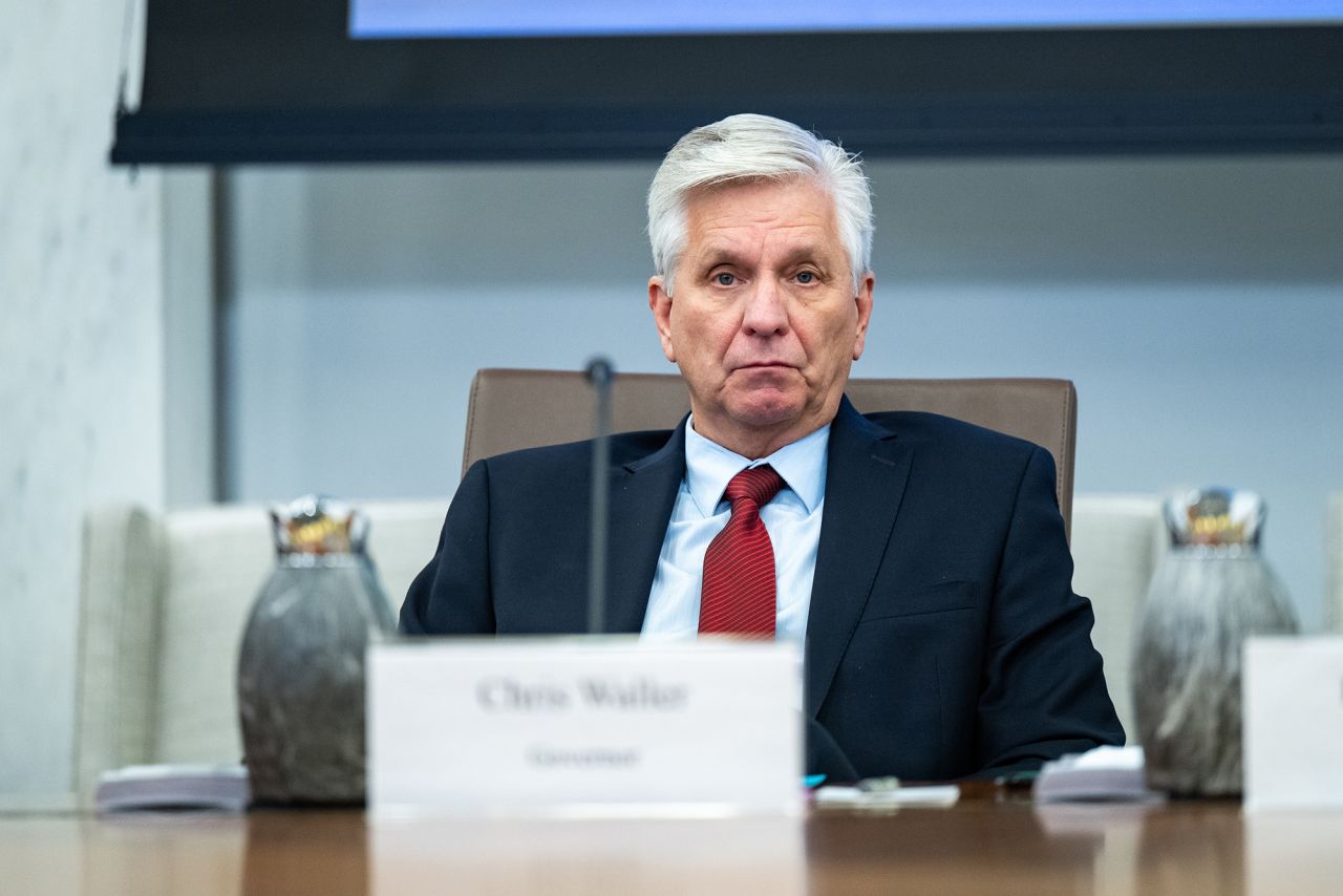 Member of the Federal Reserve Board of Governors Christopher Waller at a Board Meeting at the Federal Reserve in Washington, DC, on October 24, 2025.