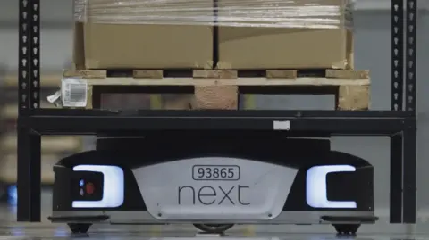 Geek+ A Geek+ Inc. Eve robot transports shelves