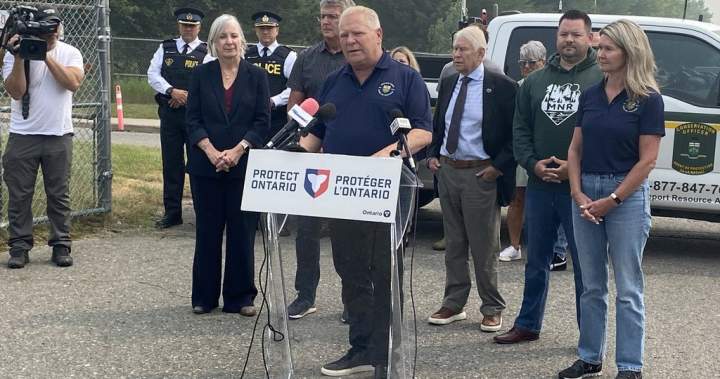 Doug Ford visits Thunder Bay as northern Ontario fires force evacuations Doug Ford visits Thunder Bay as northern Ontario fires force evacuations