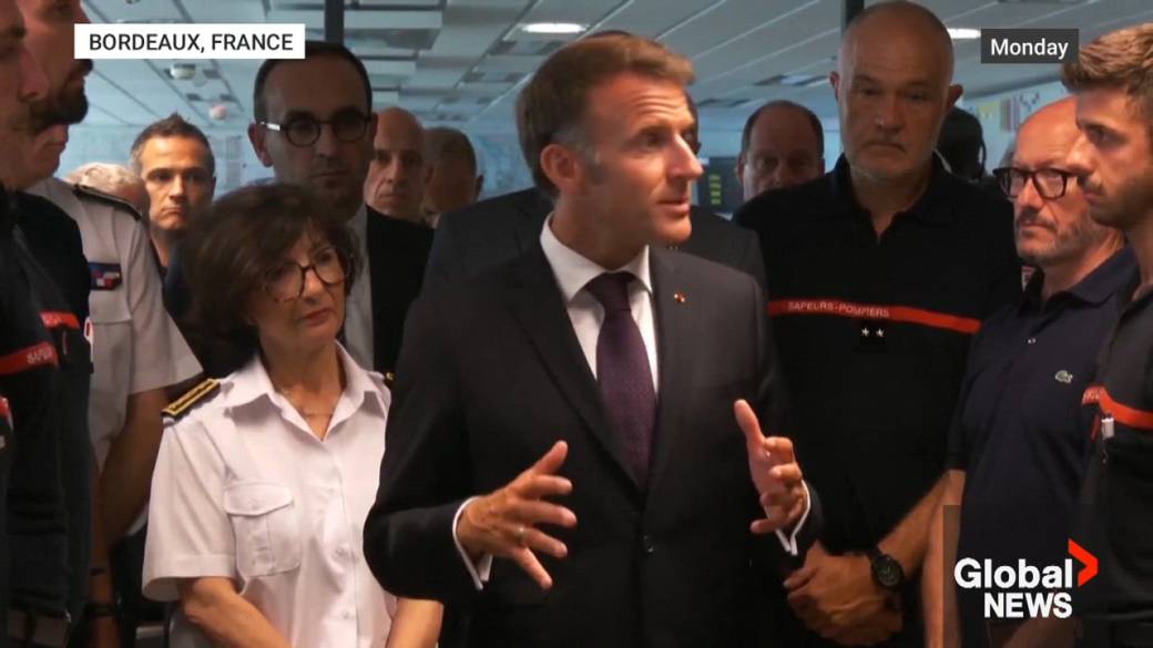 Click to play video: 'Brief respite against France, Spain wildfires'
