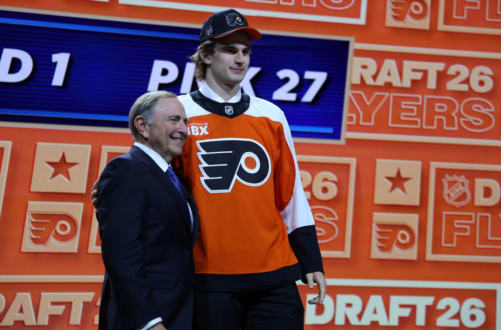 Maksim Sokolovskii is expected to bring a very physical edge to the Flyers' blueline. (Timothy T. Ludwig-Imagn Images)