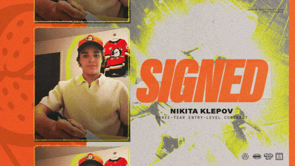 Ducks Sign Klepov to Three-Year Entry-Level Contract Ducks Sign Klepov to Three-Year Entry-Level Contract