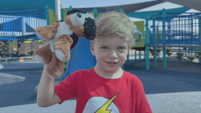 Daniel Fried at the playground (WCIV)