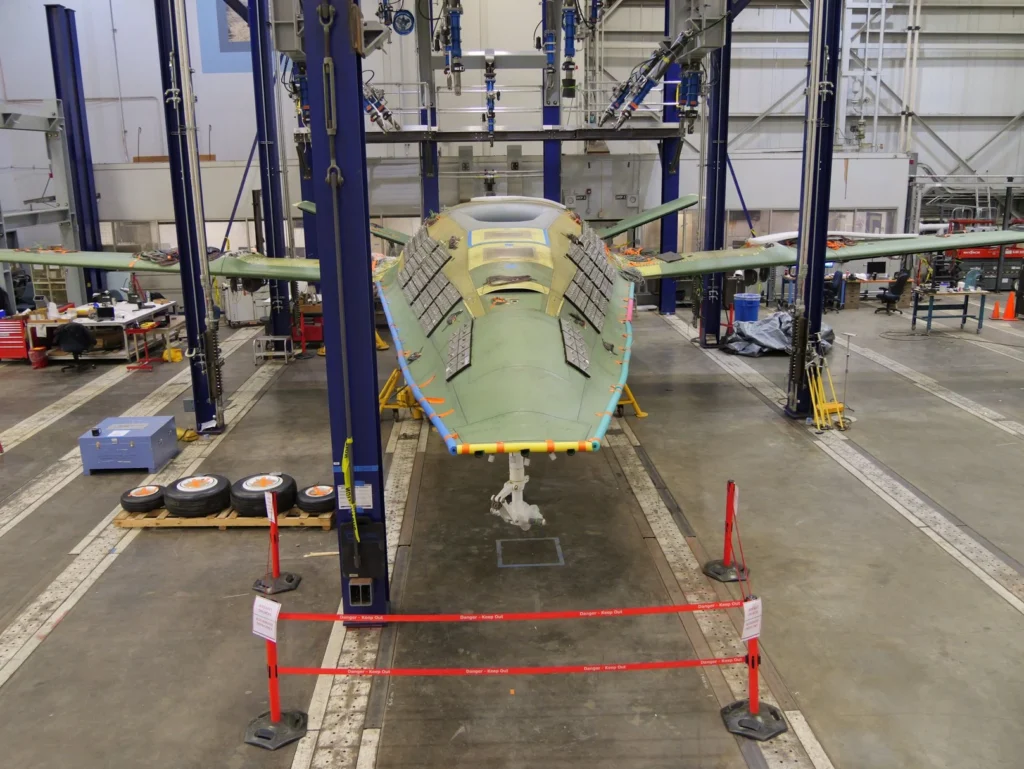 First U.S. Navy MQ-25 Stingray for testing