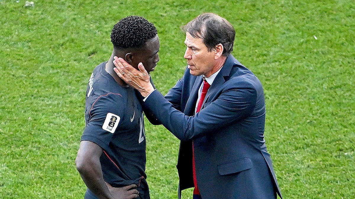 Flo Balogun and Rudi Garcia after game