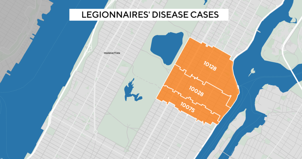 1 death reported in Upper East Side Legionnaires’ disease cluster, health officials say 1 death reported in Upper East Side Legionnaires' disease cluster, health officials say