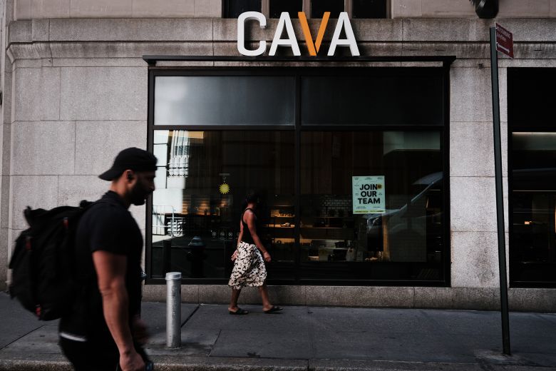 Mediterranean restaurant chain Cava on June 15, 2023, in New York City.