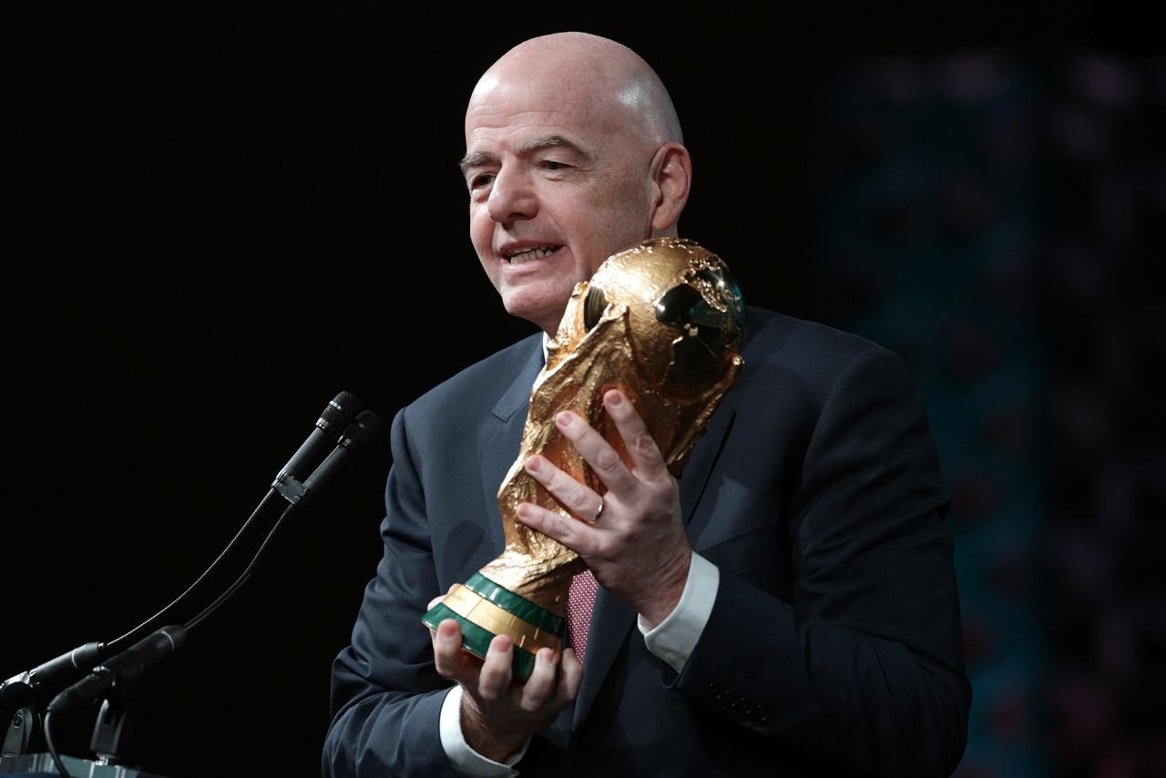 FIFA President Gianni Infantino has raised the possibility that 64 teams could play in the next World Cup.