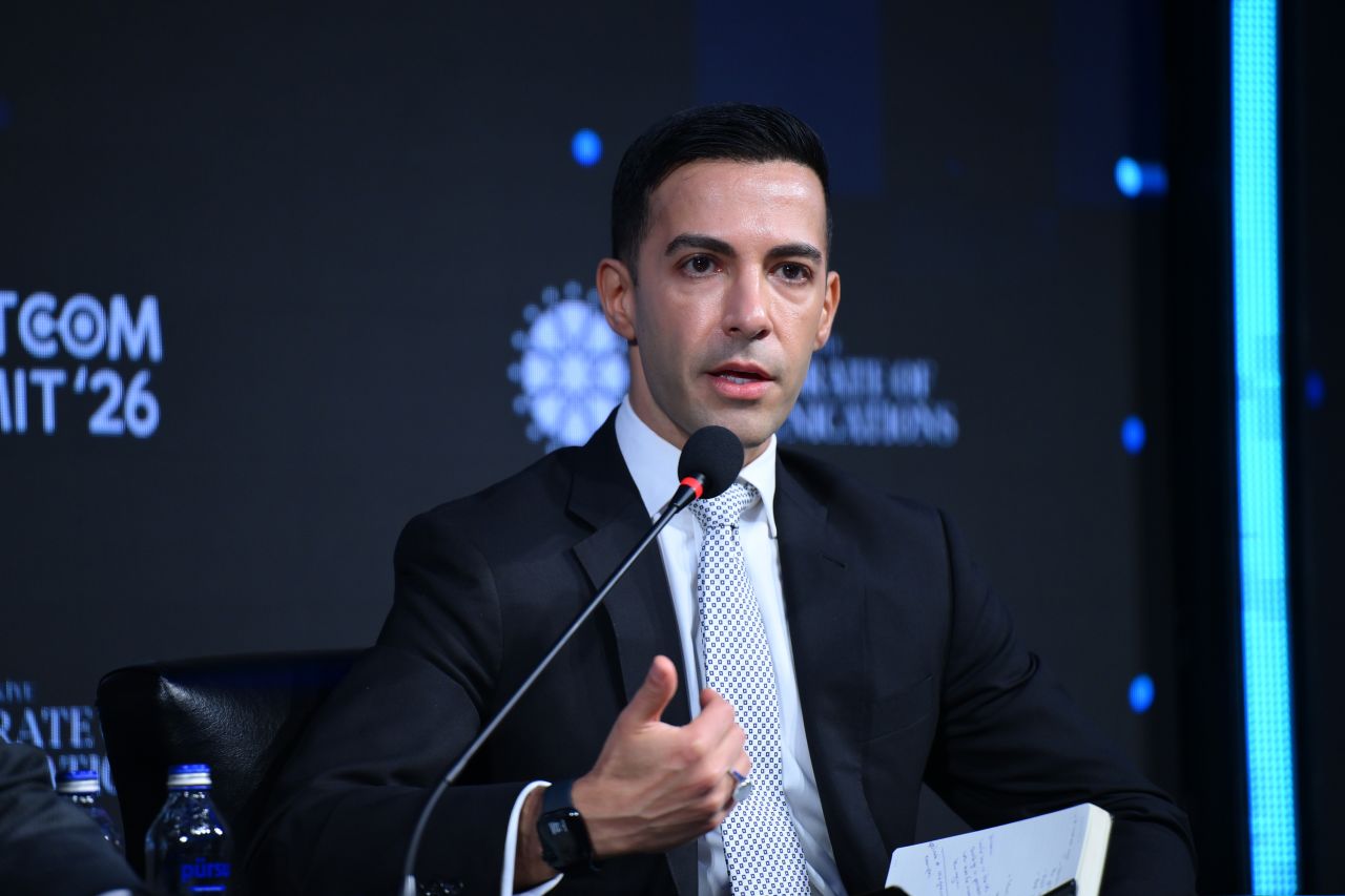 Ali Vaez, Iran project director and senior adviser at the International Crisis Group, attends a panel at the STRATCOM Summit 2026 in Istanbul, Turkiye, on March 28.