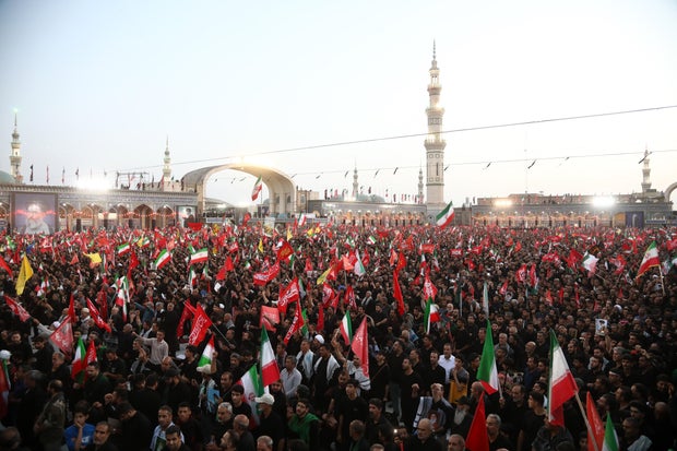 Farewell ceremony for former Iranian Supreme Leader Khamenei in Qom