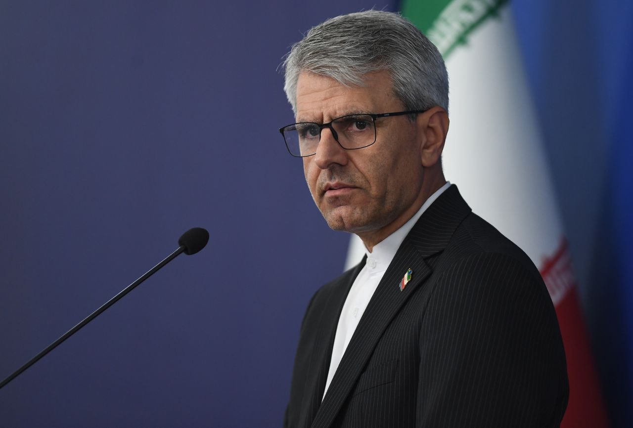Iranian Foreign Ministry spokesman Esmaeil Baghaei speaks in Tehran, Iran, on July 13.