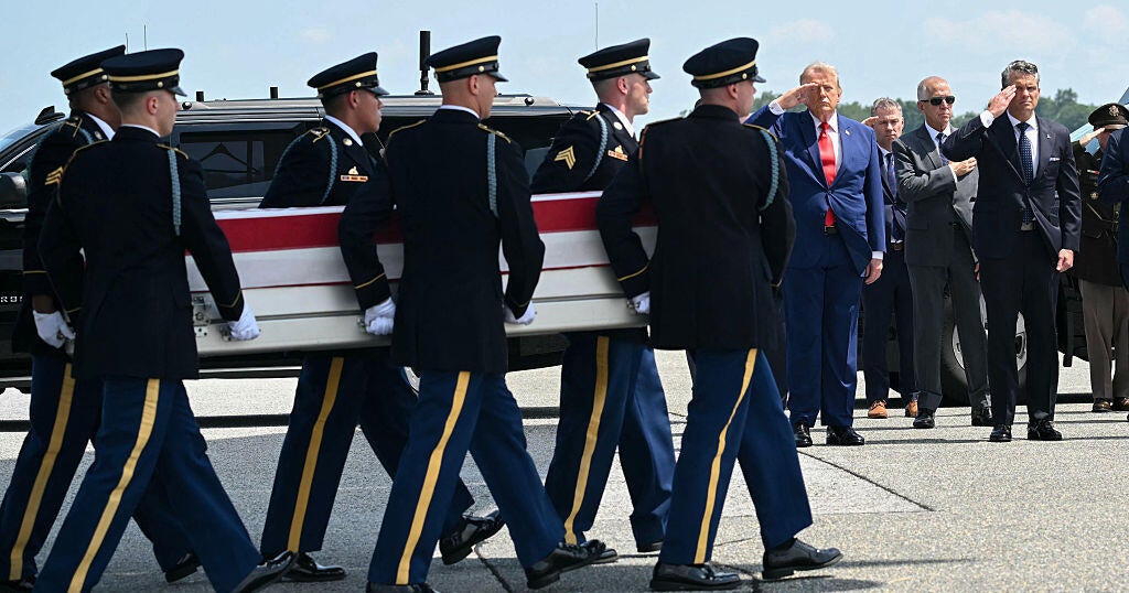 Trump attends dignified transfer of service members killed in Iranian attacks Trump attends dignified transfer of service members killed in Iranian attacks