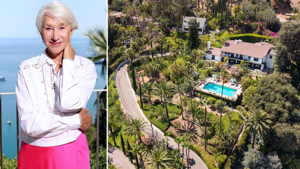 Helen Mirren re-lists historic Hollywood Hills estate after $6.5M price slash Helen Mirren re-lists historic Hollywood Hills estate after $6.5M price slash