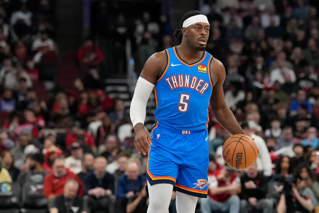 Thunder trade Lu Dort to Hawks; former No. 1 pick Zaccharie Risacher heads to Mavericks in 3 Thunder trade Lu Dort to Hawks; former No. 1 pick Zaccharie Risacher heads to Mavericks in 3