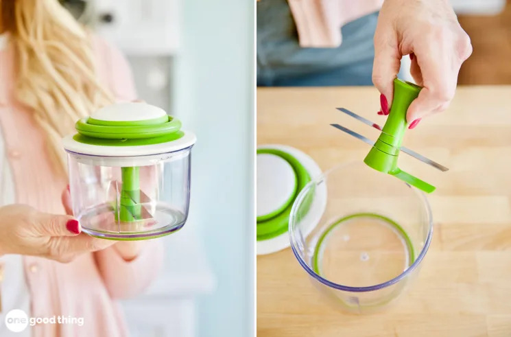 This little chopper is super easy to clean, too.