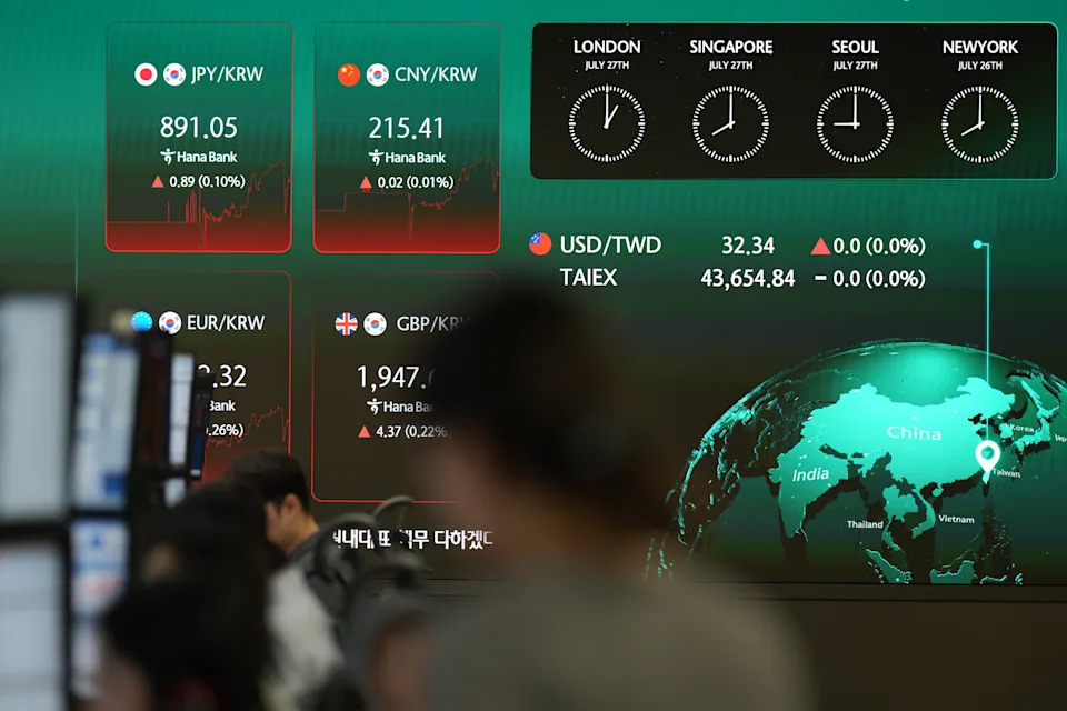 Asian shares slip and South Korea’s Kospi index sinks 10% on heavy selling of chipmaking stocks