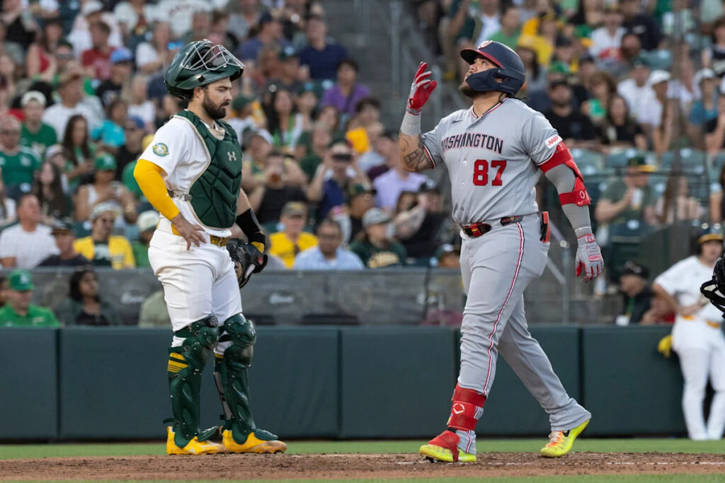Andrés Chaparro racks up 8 RBIs as Nationals hand A’s their 10th straight loss with 23 Andrés Chaparro racks up 8 RBIs as Nationals hand A's their 10th straight loss with 23