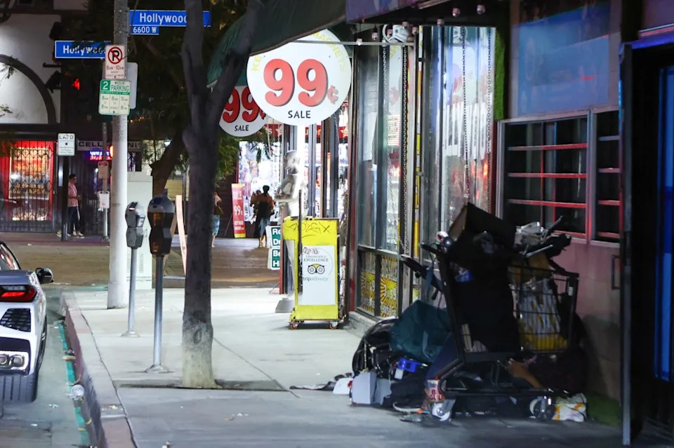 The Hollywood Walk of Fame is littered with trash and tents. Rafael Fontoura for CA Post