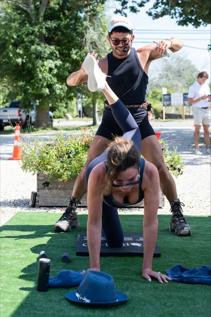 She also works with celebrity trainer Isaac Boots who does classes in the Hamptons. Courtesy of Luann de Lesseps