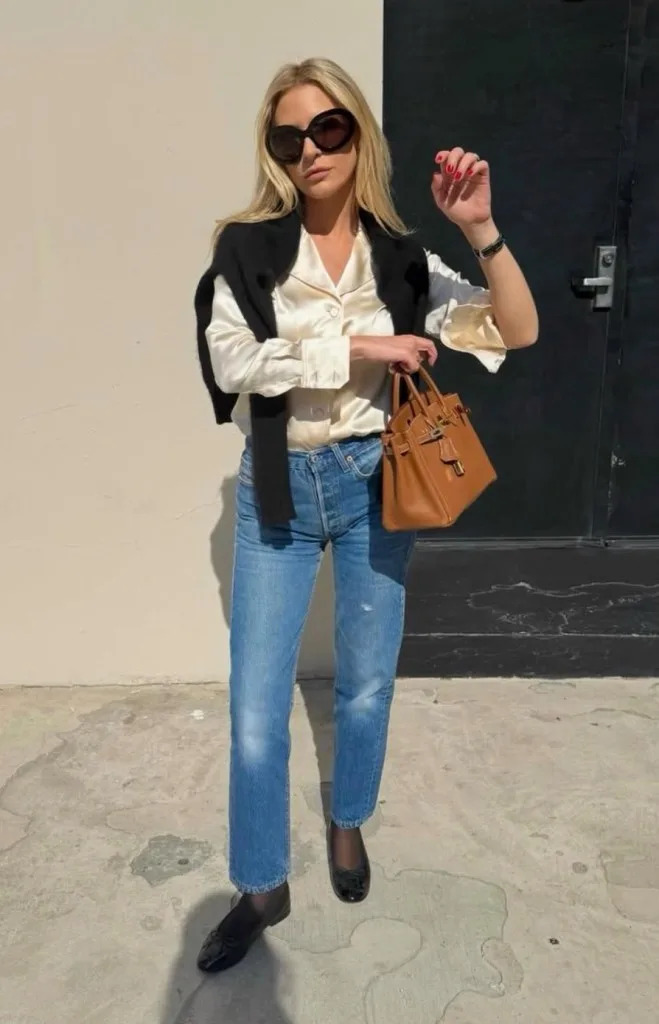 Morgan Stewart with her purse. Instagram/@morganstewart