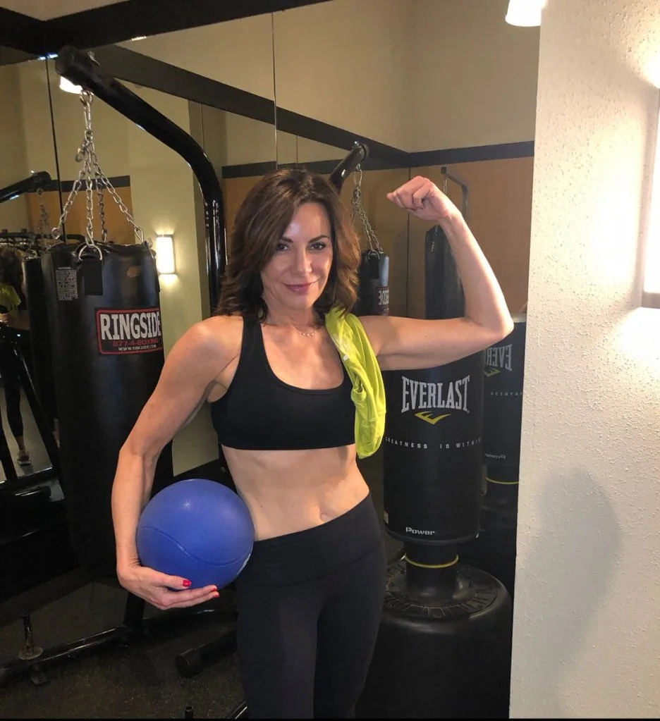 She likes lots of different workouts, but Barry's Bootcamp is a regular favorite. Courtesy of Luann de Lesseps