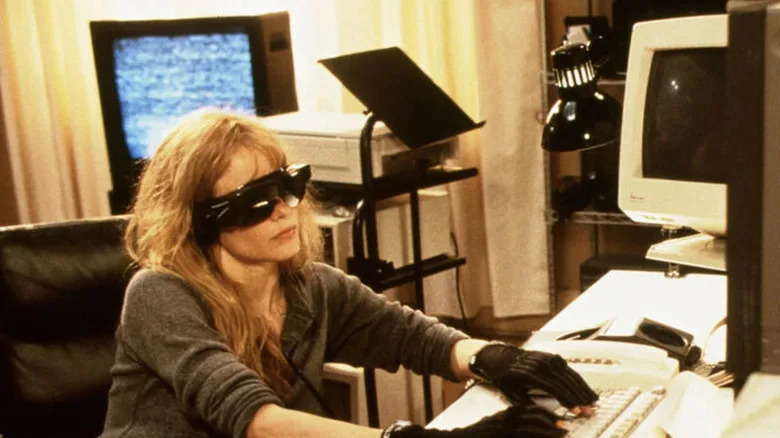 Sydney Bloom in her VR equipment in VR.5