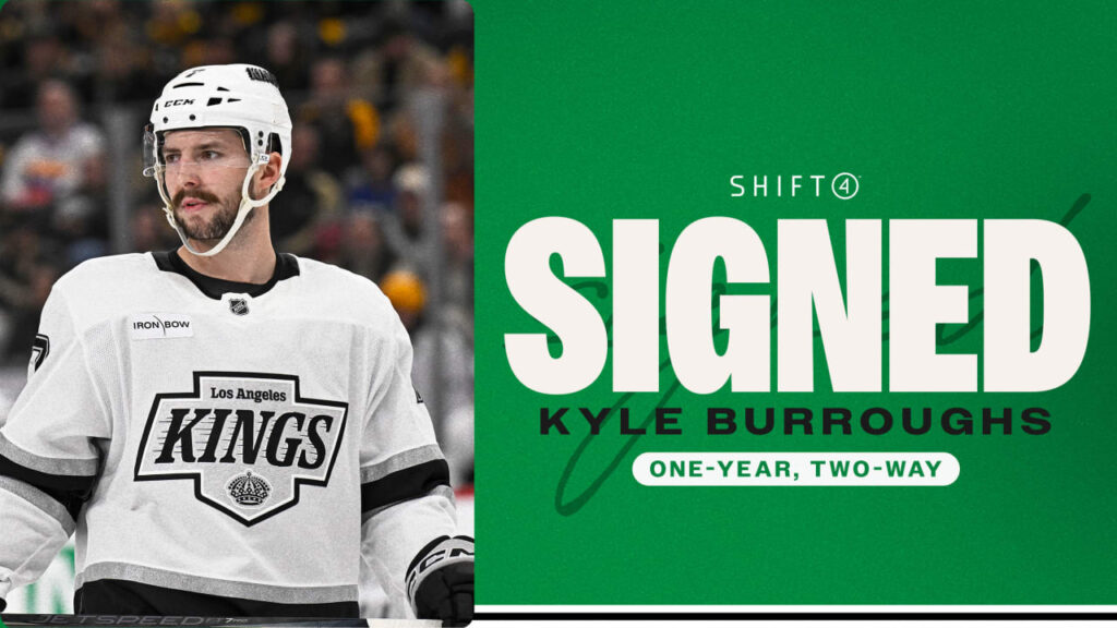 Dallas Stars sign defenseman Kyle Burroughs to one-year, two-way contract Dallas Stars sign defenseman Kyle Burroughs to one-year, two-way contract