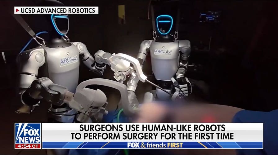 Humanoid robot surgeons perform first-ever remote surgery, raising AI privacy concerns