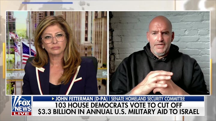 Fetterman says he would 're-evaluate' affiliation with Dems over anti-Israel policy