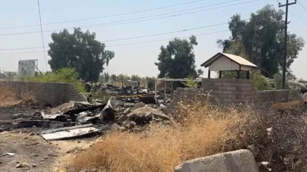 Video footage reveals extensive damage to a site belonging to Iraq's Popular Mobilization Forces (PMF) in Bartella on Wednesday following airstrikes that the PMF claims were conducted by U.S. and Saudi forces.