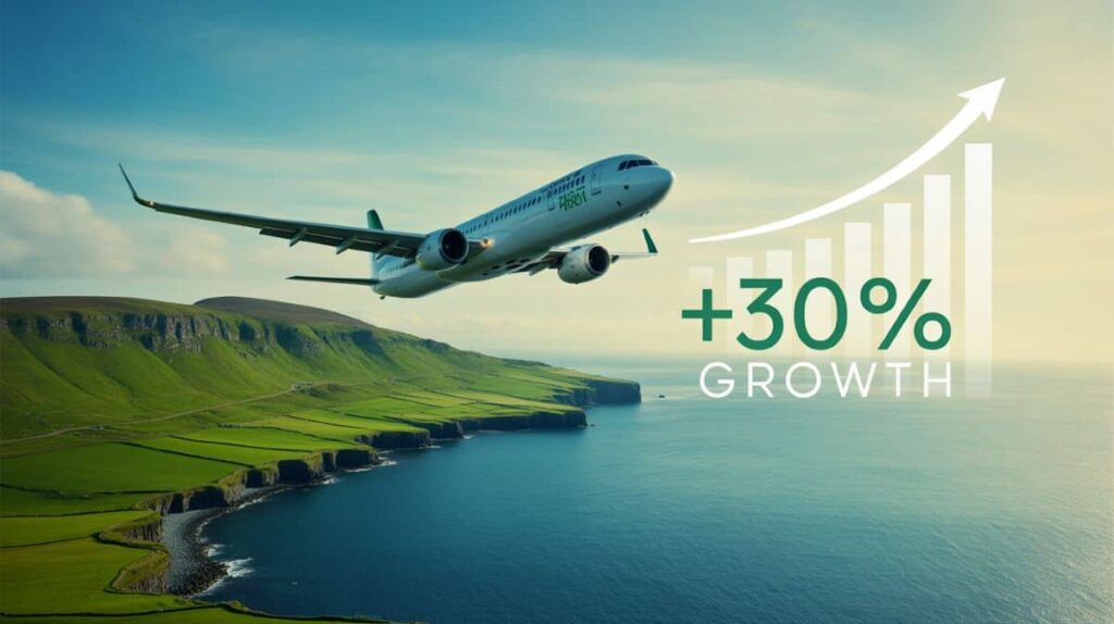 Ireland Overtakes Germany, Finland, Austria and Others in Leading International Arrivals with More Than Thirty Percent Growth Driven by Strong Regional and Transatlantic Flights, Business Travel and Coolcation Demand Ireland Overtakes Germany, Finland, Austria and Others in Leading International Arrivals with More Than Thirty Percent Growth Driven by Strong Regional and Transatlantic Flights, Business Travel and Coolcation Demand