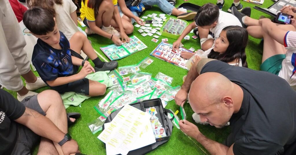 Soccer fans in New Jersey, NYC join attempt to break sticker exchange world record Soccer fans in New Jersey, NYC join attempt to break sticker exchange world record