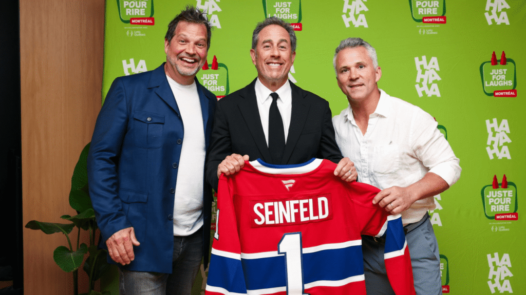 St. Louis meets Seinfeld at Just for Laughs in Montreal, gifts jersey