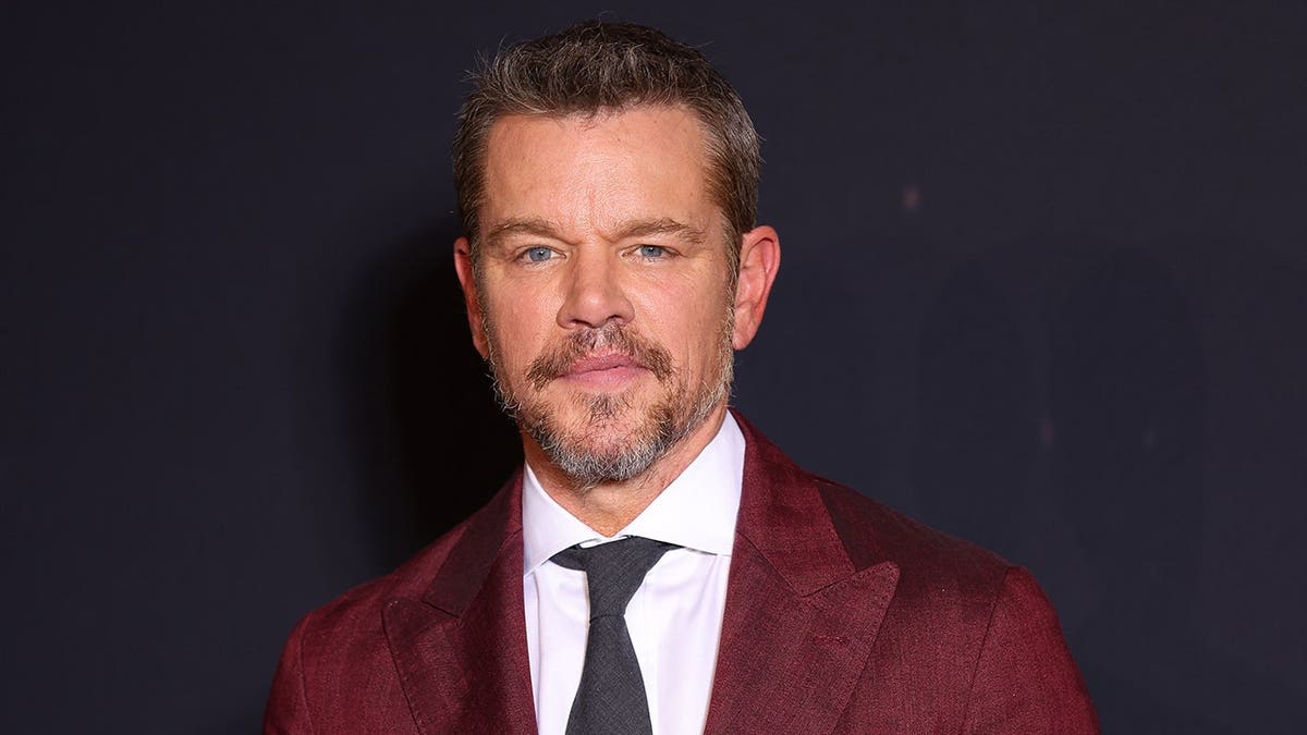 Matt Damon attends a premiere in Paris, France.