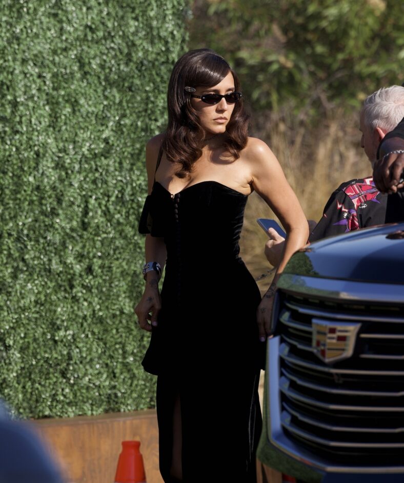 Jessie Jo Stark arrives for Matty Healy and Gabriette's wedding in Los Angeles
