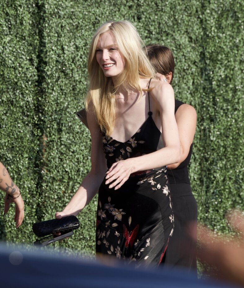 Alex Consani arrives for Matty Healy and Gabriette's wedding in Los Angeles