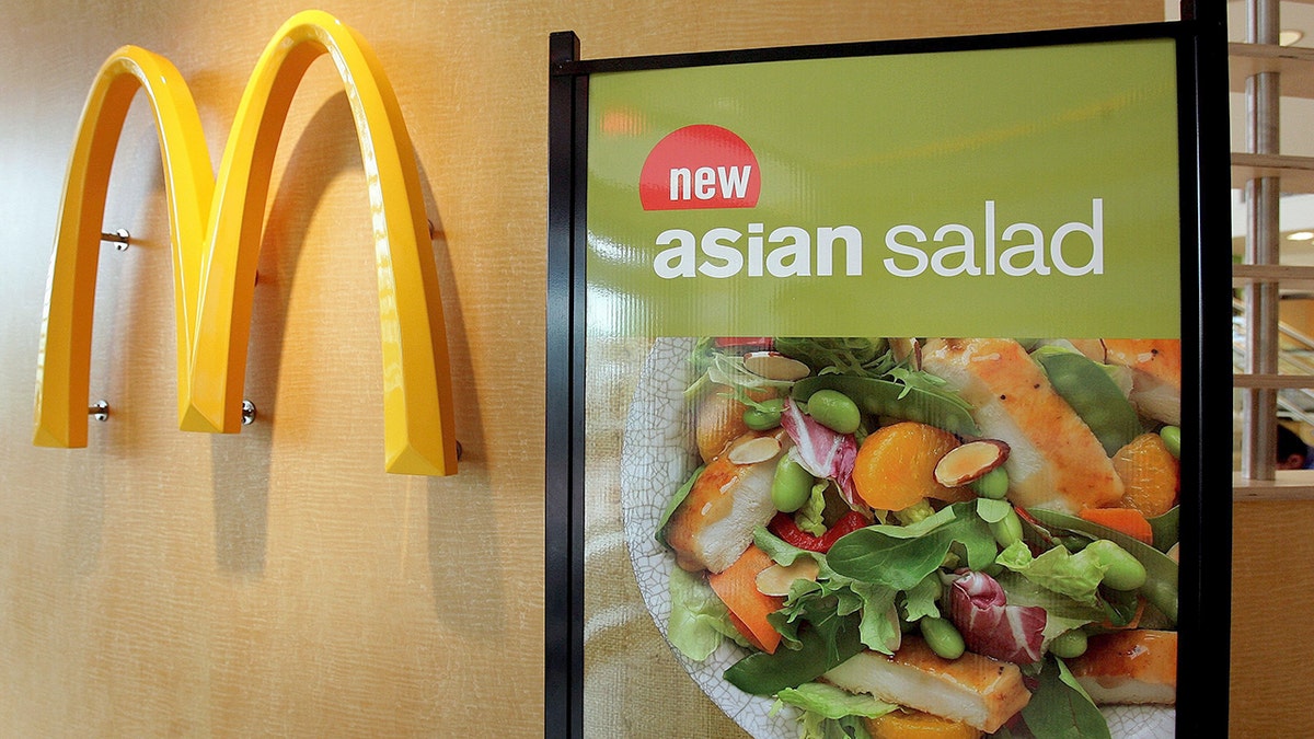 An advertisement for the new Asian Salad at McDonald's circa 2006.
