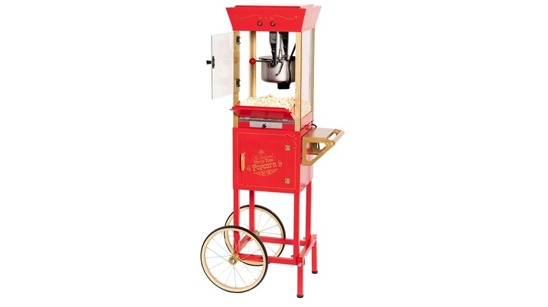 The Nostalgia CCP510 popcorn machine on a white background.