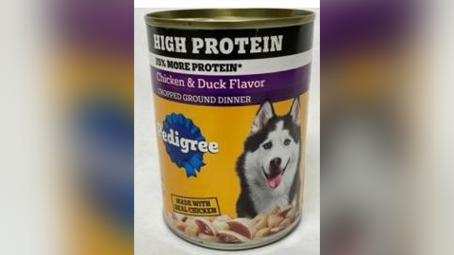 Pedigree can of recalled dog food