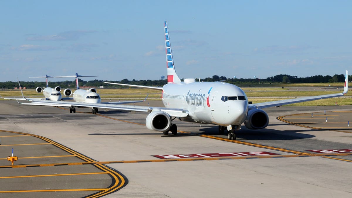 American Airlines jets on the tarmac