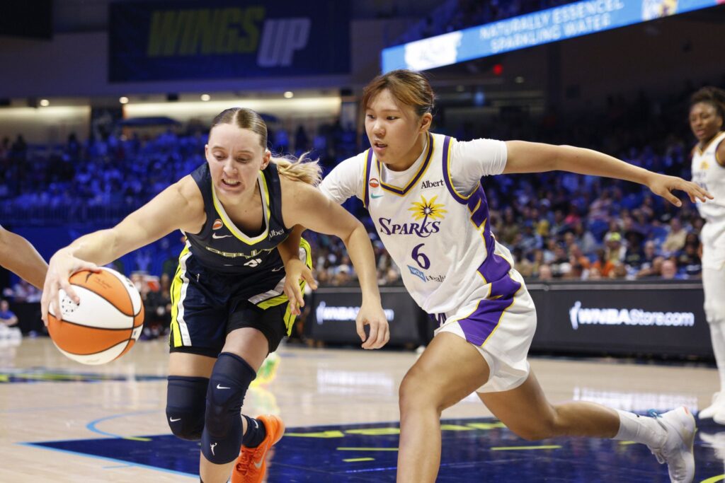 Wings hold on for sixth straight win vs. Sparks after late injury to Paige Bueckers Wings hold on for sixth straight win vs. Sparks after late injury to Paige Bueckers