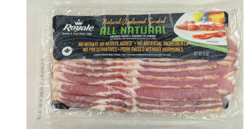 Two bacon brands recalled for lack of reinspection at the Canadian border