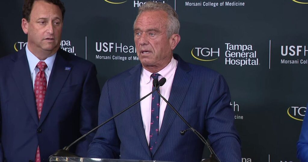 Robert F. Kennedy Jr. visits Tampa General Hospital to launch healthy food pledge Robert F. Kennedy Jr. visits Tampa General Hospital to launch healthy food pledge