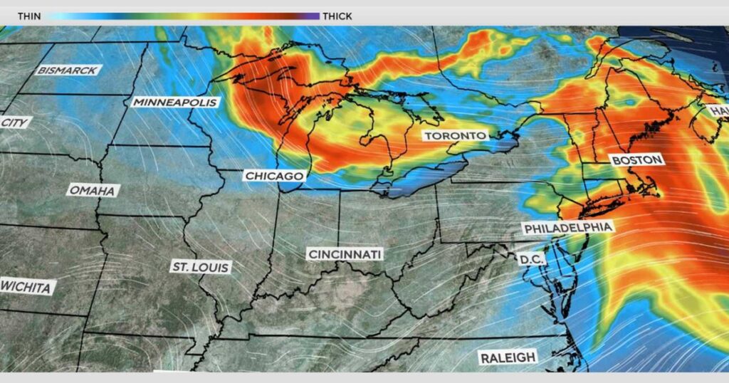 Maps show wildfire smoke forecast, air quality alerts due to pollution from Canadian, Minnesota fires Maps show wildfire smoke forecast, air quality alerts due to pollution from Canadian, Minnesota fires