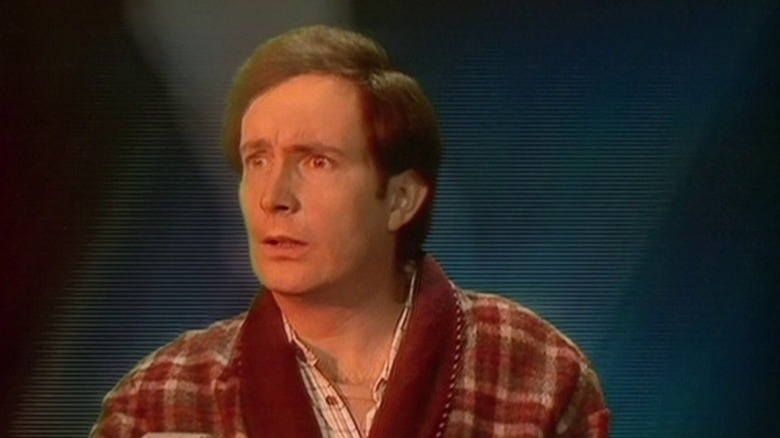 Arthur staring in confusion on The Hitch Hiker's Guide to the Galaxy S1E2