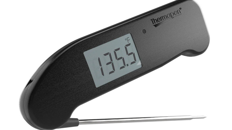 Close up of the Thermapen One against a white background