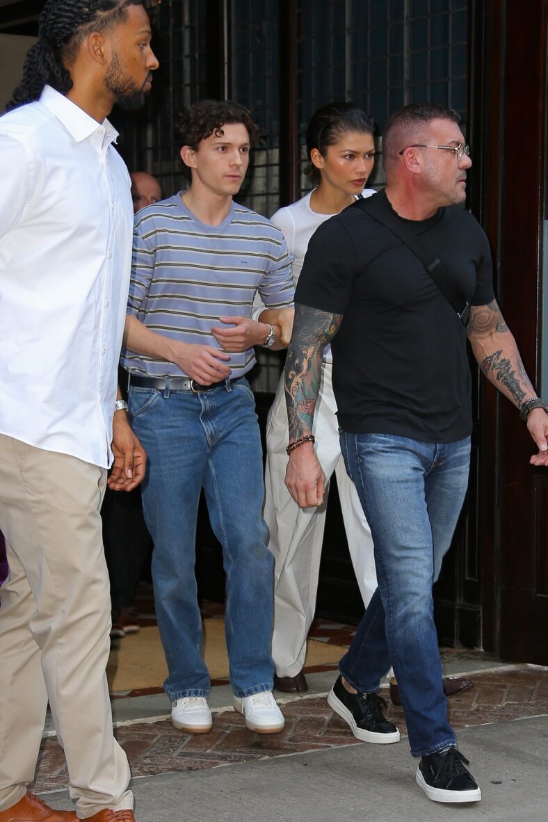 Tom Holland and Zendaya link up arm-in-arm during NYC outing.